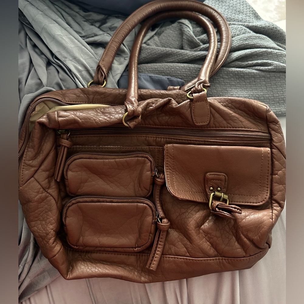 Brown Faux Leather